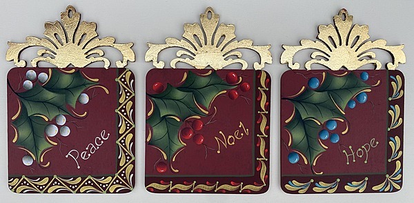 Holly Scroll Ornaments E-Packet